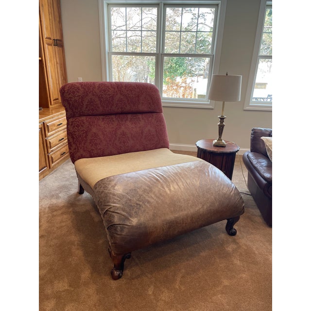 Traditional Oversized Chaise Lounge For Sale - Image 12 of 14