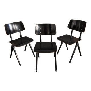 Galvanitas S16 Chaises in Black, 1960s, Set of 3 For Sale