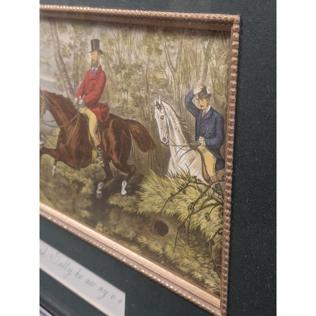 A beautifully presented vintage equestrian artwork from the Bombay Private Collection, featuring a licensed reproduction...