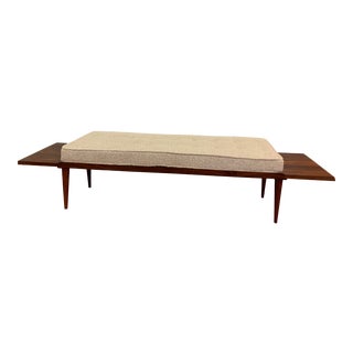 Mid Century Modern Rosewood Bench Seat For Sale
