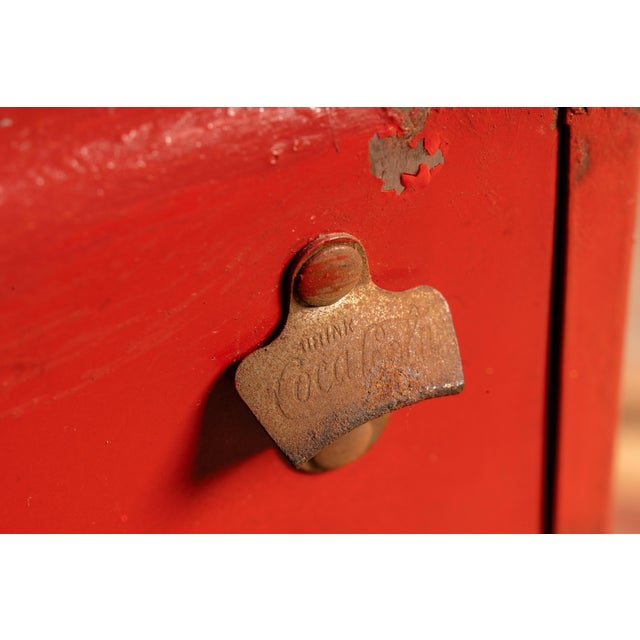 Vintage Coca Cola Salesman Sample Cooler For Sale - Image 10 of 16