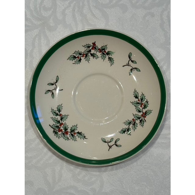Ceramic 1970s Made-in England Spode Christmas Tree Place Setting for 12 - 60 pcs For Sale - Image 7 of 12