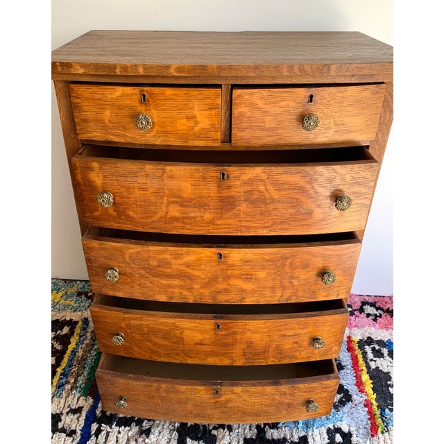 Antique Tiger Oak 6 Drawer Dresser Chairish