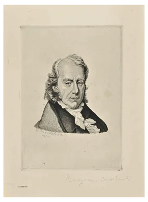 George Gorvel, Portrait of Benjamin Constant, Etching, 1930s