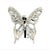 1990s John Hardy Estate Ladies Butterfly Brooch & Scarf Clip Rhodium Plated For Sale In New York - Image 6 of 6