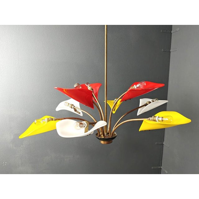 Vintage Italian Chandelier, 1960s For Sale - Image 13 of 14
