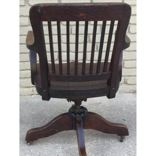 Milwaukee Chair Company Oak Office Chair Chairish