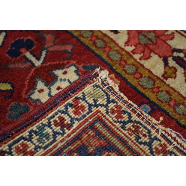 ‘Serapi’ is a trade term for better woven and drawn antique Heriz rugs such as this one with an exceptional natural dye...