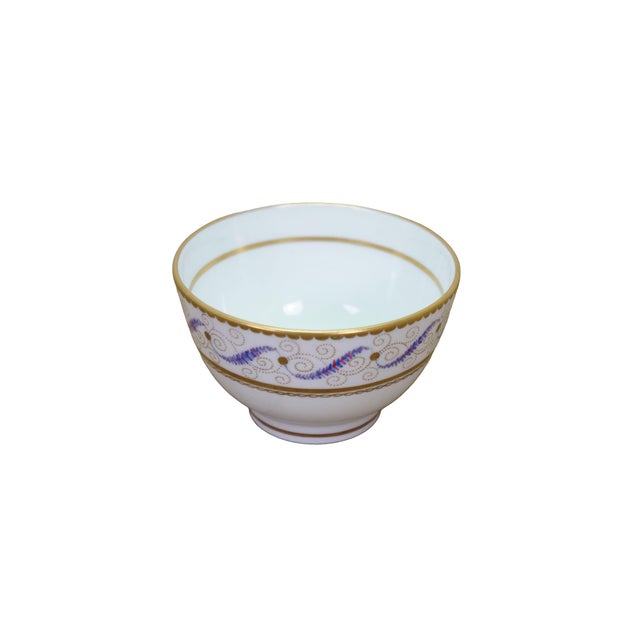 Rare antique Neale & Co. porcelain teacup / tea bowl from circa 1790, featuring hand-painted gilt scrollwork and delicate...
