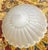 Large Vintage Frosted Glass Nautical Ceiling Light Shade – Scalloped Shell Form With Rope & Tassel Motif, 11.375” For Sale - Image 4 of 11