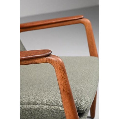 Wood Wingback Chair Edith by Aksel Bender Madsen for Bovenkamp For Sale - Image 7 of 10