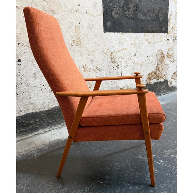 Wood Mid-Century Swedish Modern Lounge Chair by Bröderna Johansons - Fully Restored For Sale - Image 7 of 7