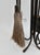 Charcoal Vintage Primitive Hand-Forged Wrought Iron Pilgrim Fireplace Tool Set - 5 Pieces For Sale - Image 8 of 11