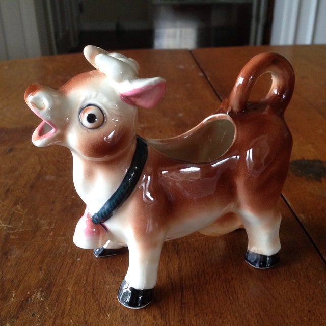 Vintage Mid Century Cow Creamer Chairish