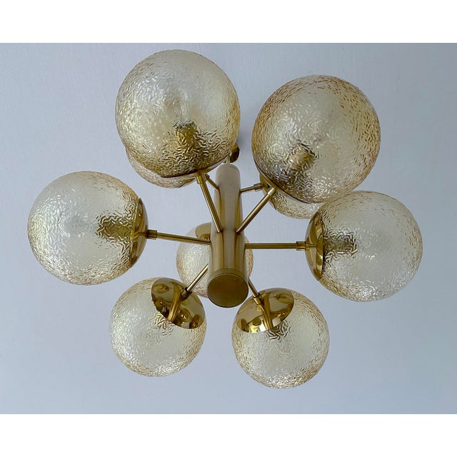 Large Space Age Bubble Glass Chandelier, 1970s For Sale - Image 15 of 18