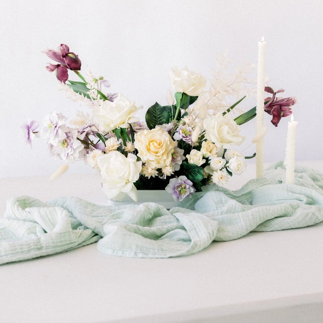 Soft, gauzy, and luxuriously long, our Organic Cotton Table Runner elevates your tabletop with effortless layering. Made...