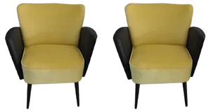 Set of Vintage Cocktail Chairs, 1950s