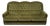 Mid-Century Green Velvet and Wood 3-Seater Sofa, 1960s For Sale