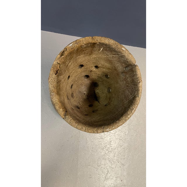 Large African Mortar in Log For Sale - Image 6 of 6