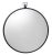 Jamie Young Zoe Round Iron Mirror in Black For Sale - Image 4 of 4