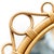 Mid-Century Modern Bamboo Rattan Handcrafted Mirror, French Riviera, 1960s For Sale - Image 6 of 12