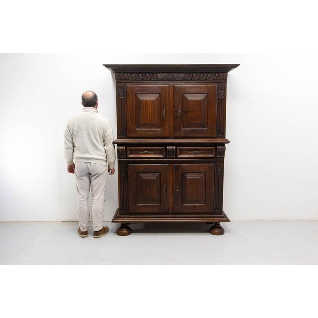 Late 19th Century Gothic Revival Spanish Oak Cabinet, 1890s For Sale - Image 14 of 18