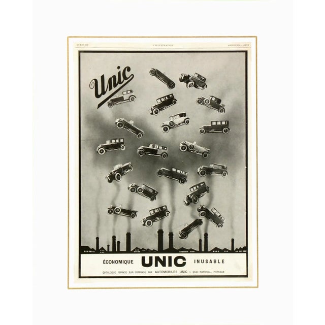 Contemporary Consigned "Unic Vehicles" Lithograoh, 1928 For Sale - Image 3 of 4