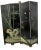 1950s Asian Room Divider Crane & Gold Leaf Four-Panel Screen For Sale - Image 5 of 7