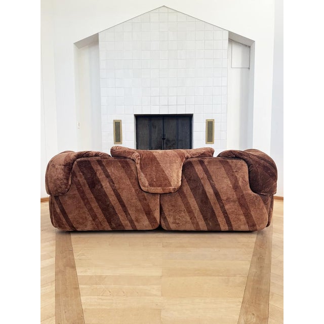 Saporiti Italia Vintage Italian Two-Seater Sofa by Alberto Rosselli for Saporiti, 1970s For Sale - Image 4 of 15