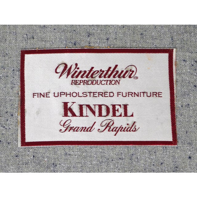 Pair Kindel Winterthur Mahogany Wing Chairs For Sale - Image 17 of 18