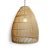 Contemporary Natural Wicker Basket Bell Lantern Large For Sale - Image 3 of 8