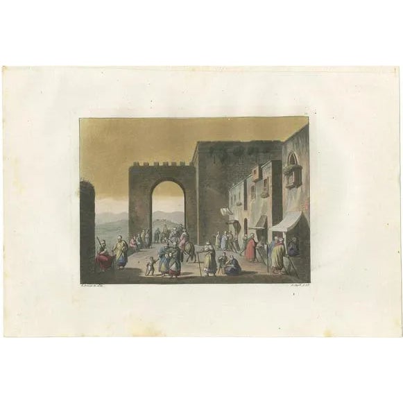 Ferrario, The Main Street of Bethlehem, 1831, Print For Sale