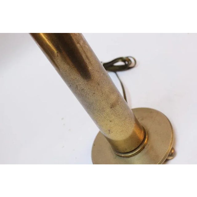Brass Vintage Brass Artillery Shell Trench Art Table Lamp For Sale - Image 8 of 13