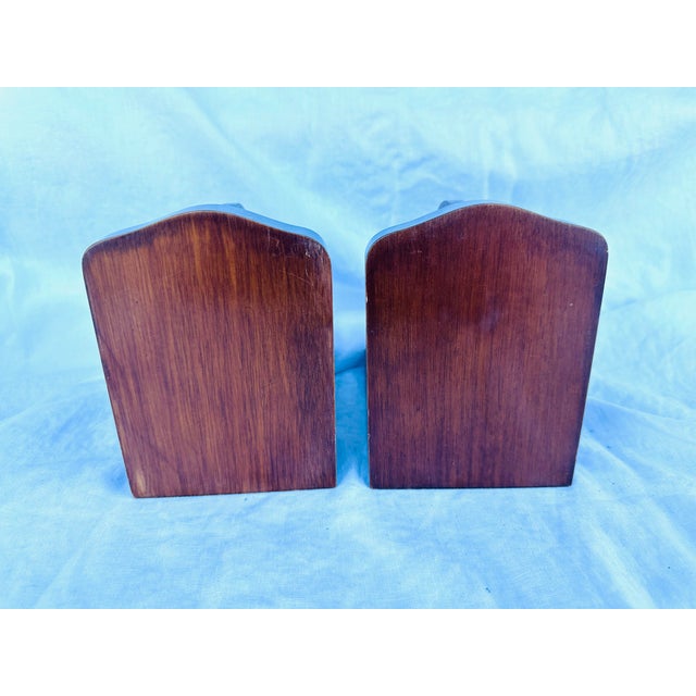 Mid-Century Modern Italian Old World Globe Bookends-a Pair For Sale - Image 3 of 6