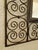 Moroccan Small Size Wrought Iron Arched Mirror For Sale - Image 4 of 6