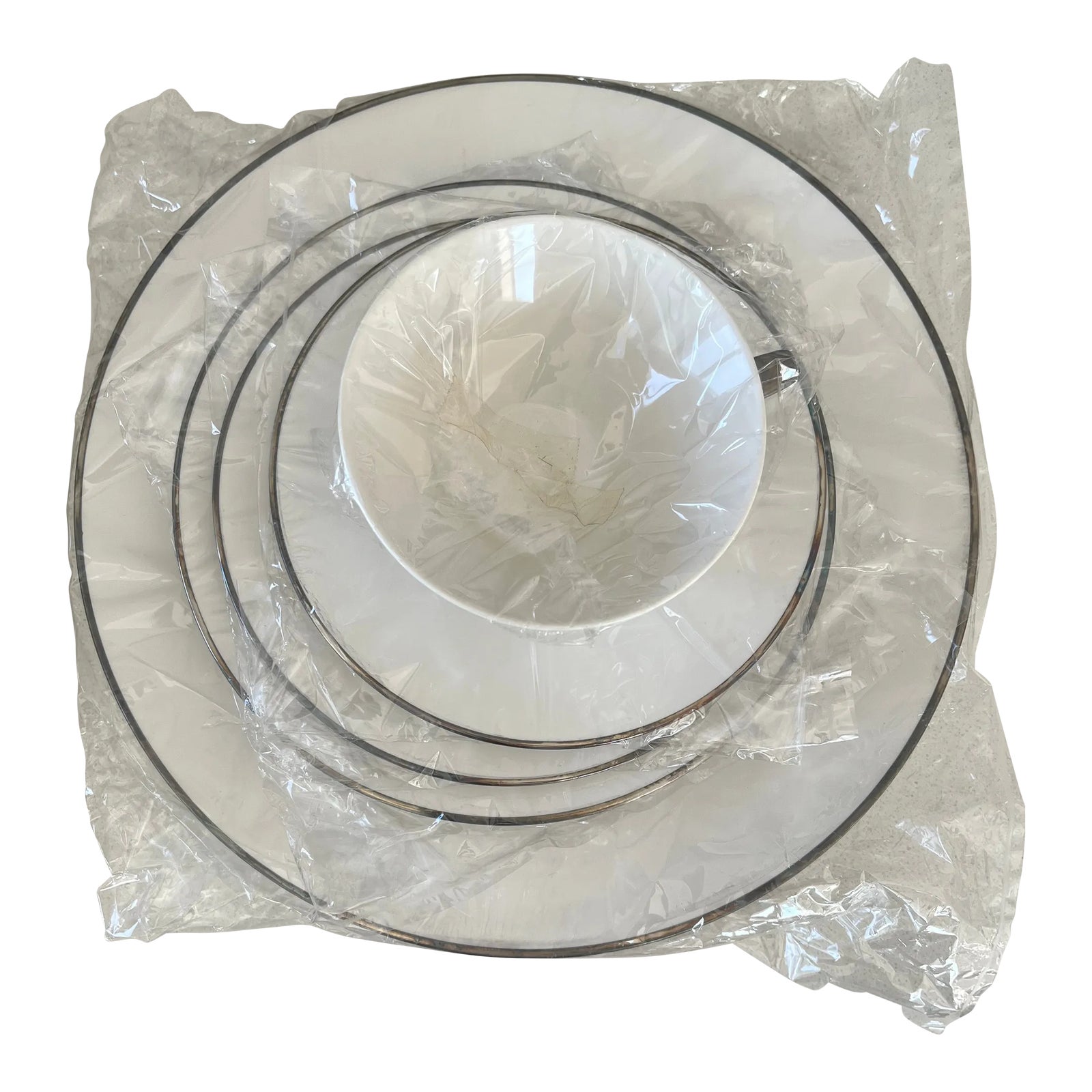 Mid 20th Century Calvin Klein Platinum Piece Place Setting by