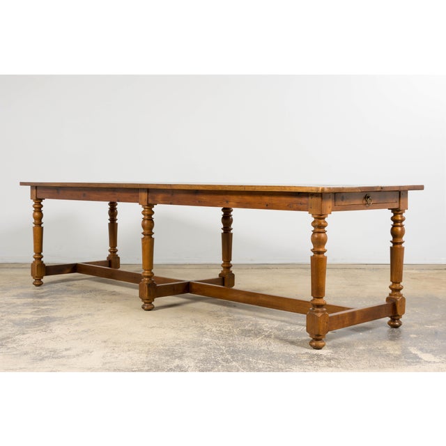 Brown Mid-19th Century French Provincial Walnut Harvest Table For Sale - Image 8 of 18