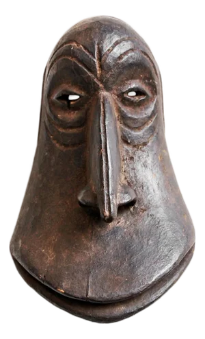 Vintage Congo Hemba Tribal Mask / Sculptural Wall Object