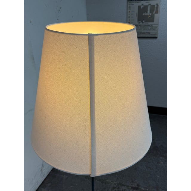 Blue West Elm Tapered Shade Floor Lamp For Sale - Image 8 of 12