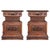 Italian Hand Carved Walnut Monumental Nightstands 19th Century With Drawer For Sale - Image 13 of 13