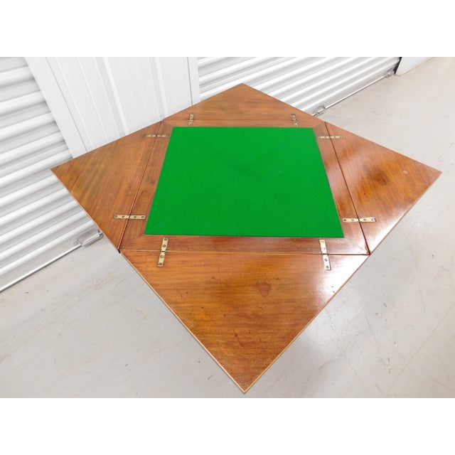 Vintage Folding FeltTop Card Game Table Chairish