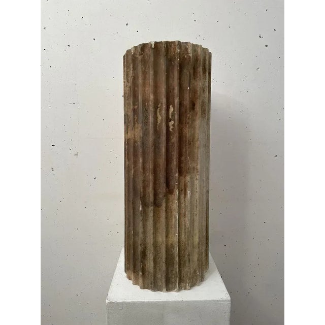 Cream Plaster Column, 1890s For Sale - Image 4 of 7