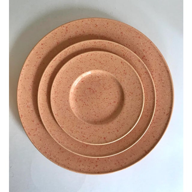 1990s Post Modern Mikasa "Ultrastone Melon" Set of 36 Dishes For Sale In Los Angeles - Image 6 of 8