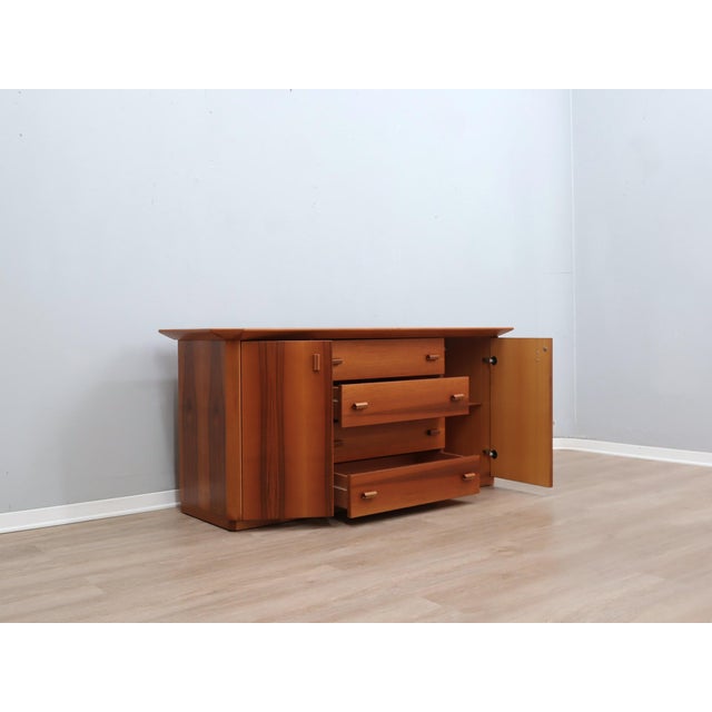 Modernist Brutalist Italian Geometric Sideboard, 1970s For Sale - Image 4 of 18