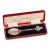 Wonderful Coronation 1902 King Edward VII Antique Sterling Silver Spoon and Leather Case British Royalty For Sale
