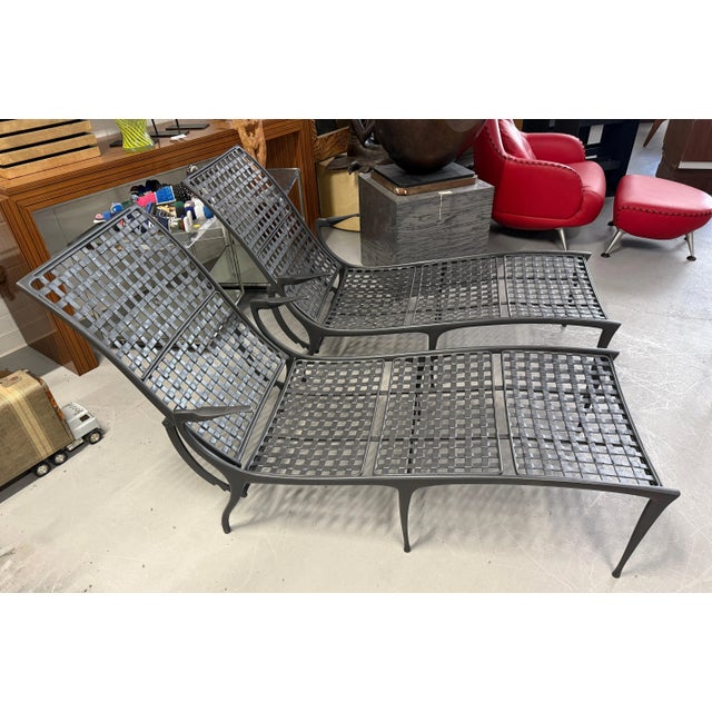 Metal Attributed to Brown Jordan Sol Y Luna Chaise Lounge Priced Individually For Sale - Image 7 of 12