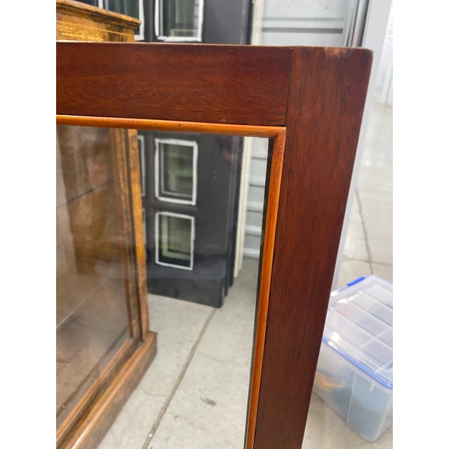 Brown Pair of Antique Display Cabinets For Sale - Image 8 of 11