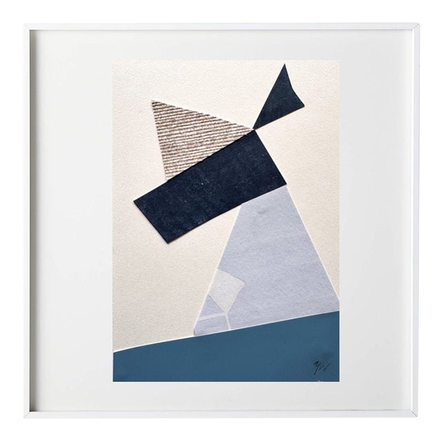 "Rhythm Replaces Reason 6" Original Mixed-Media Collage on Paper by Zac Woodiel For Sale