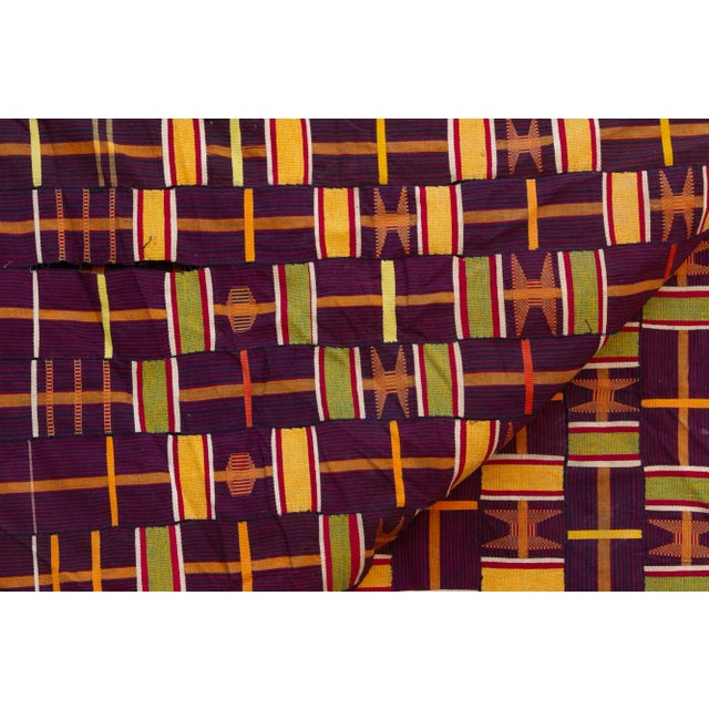 Large Antique Royal Asante Tapestry For Sale In Los Angeles - Image 6 of 7