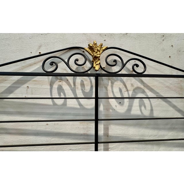 Vintage 1920’s French Brass & Wrought Iron Baker’s Rack For Sale - Image 9 of 12
